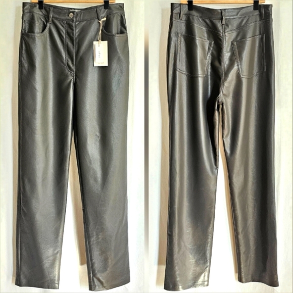 🇨🇦 Aritzia Wilfred Melina Pants Long Argentique - Picture 5 of 16